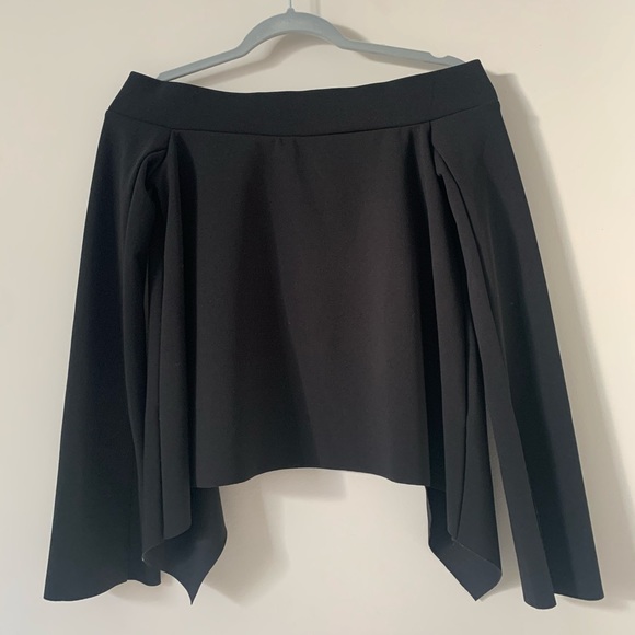 Zara Off the Shoulder, Open-Back Blouse - Picture 1 of 3